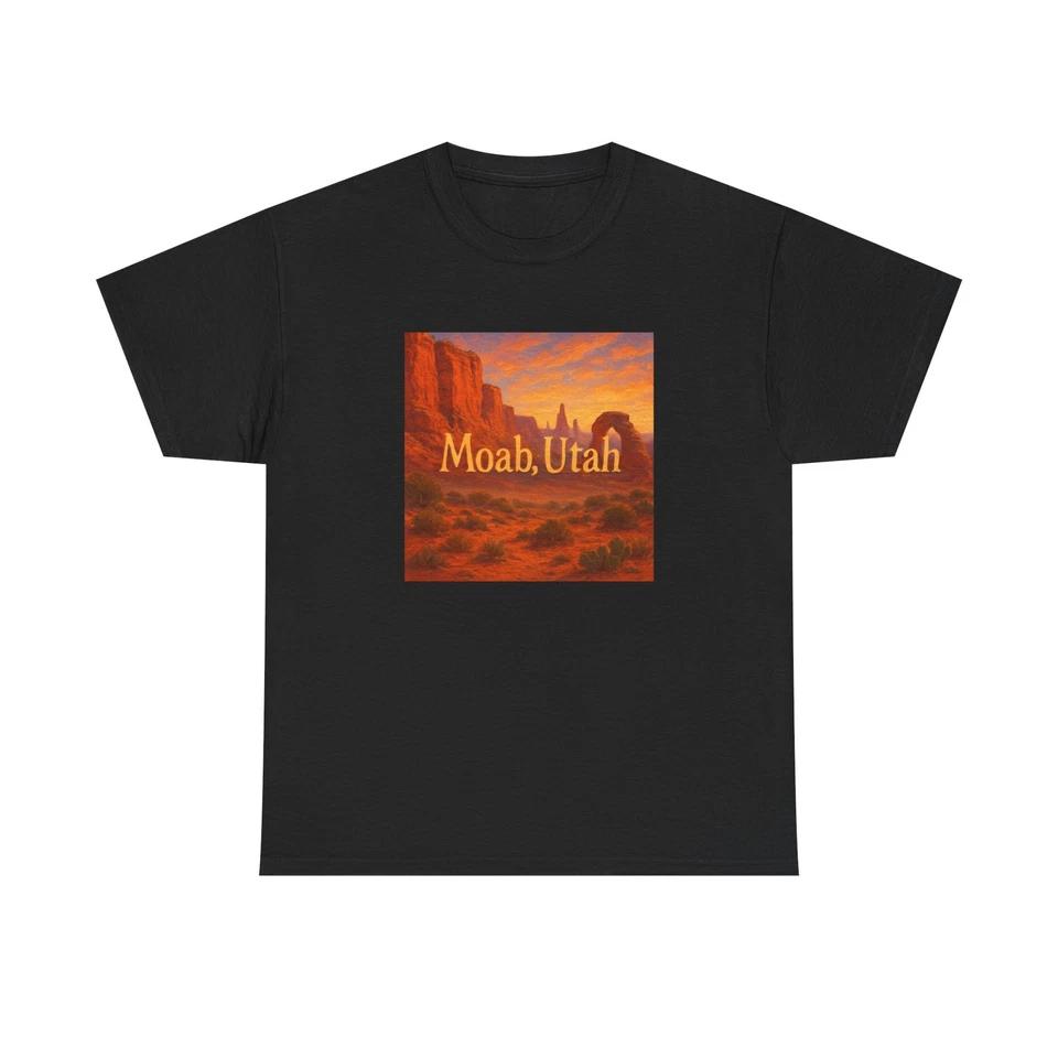 

Unisex Adult T Shirt Moab Utah Red Rock Canyon Vista S