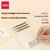 Deli Student Special 0.5mm Black Bullet Tip Refill, Smooth, Large Capacity for Exams & Signing