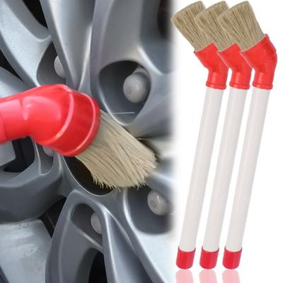 Car Tire Lubricant Brush Portable Tire Lubricating Paste Brushes Tyre Scraper Brush Round Headed Lubricating Oil Specific Brush