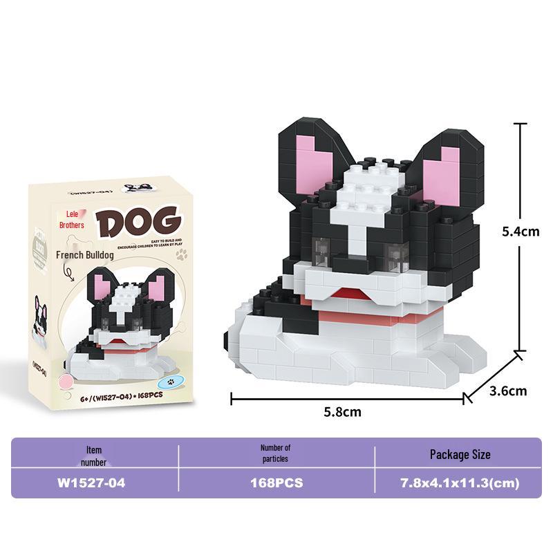 Lele Brothers Micro-Particle Building Blocks Orange Cat Model - Compatible with Lego Educational Toy for Kids