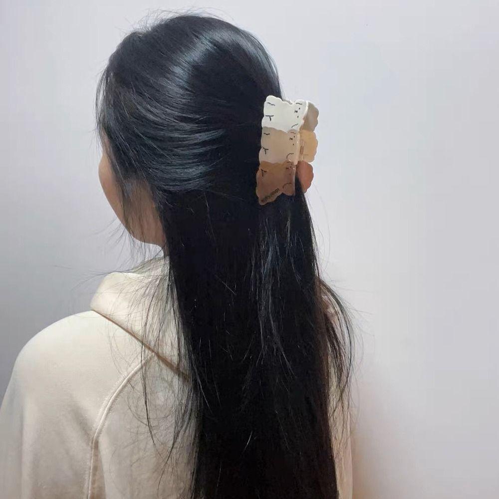 Holder Letter Animals For Girls Puppy Dog Korean Shark Clip Acetate Dog Hair Claw Women Hair Clip