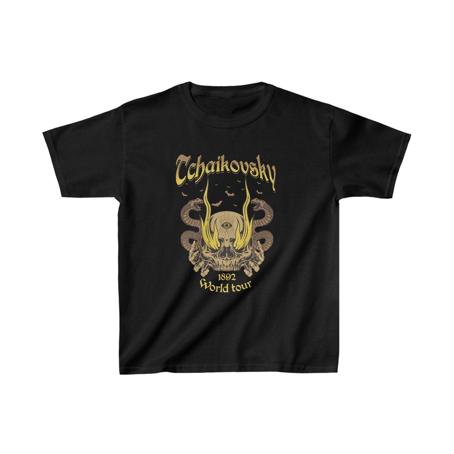 Kids Tchaikovsky World Tour Tee: Classical Music Shirt 4XL