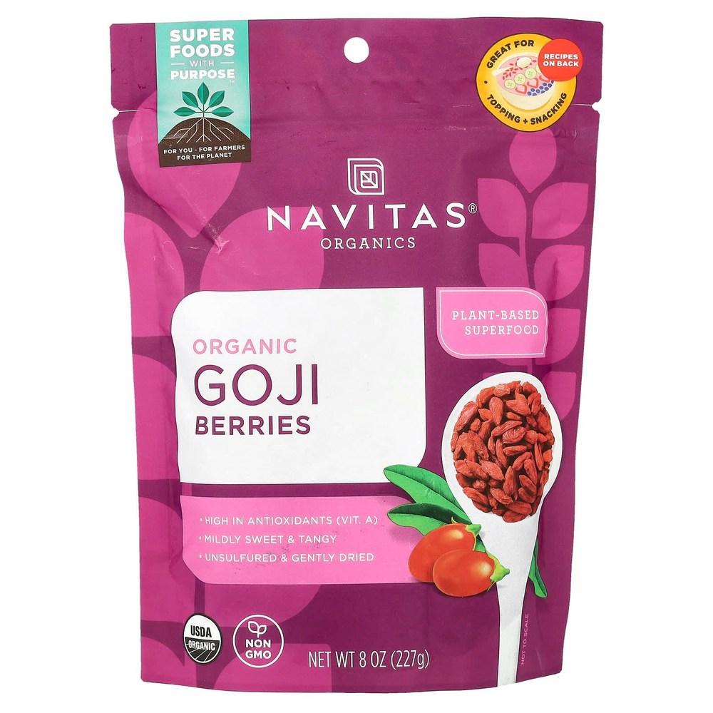 Navitas Organics Organic Goji Berries 227g 8oz NAV-00070 227g 1 pcs