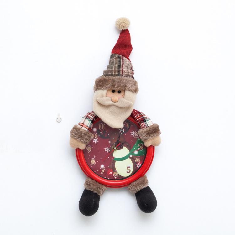 

Christmas Wall Clock Santa Claus Christmas Wall Clock Pendant Christmas Decoration A