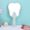Mini Handheld Sector Mirror High-definition Portable Makeup Mirror Tooth-shaped Mirror  Women