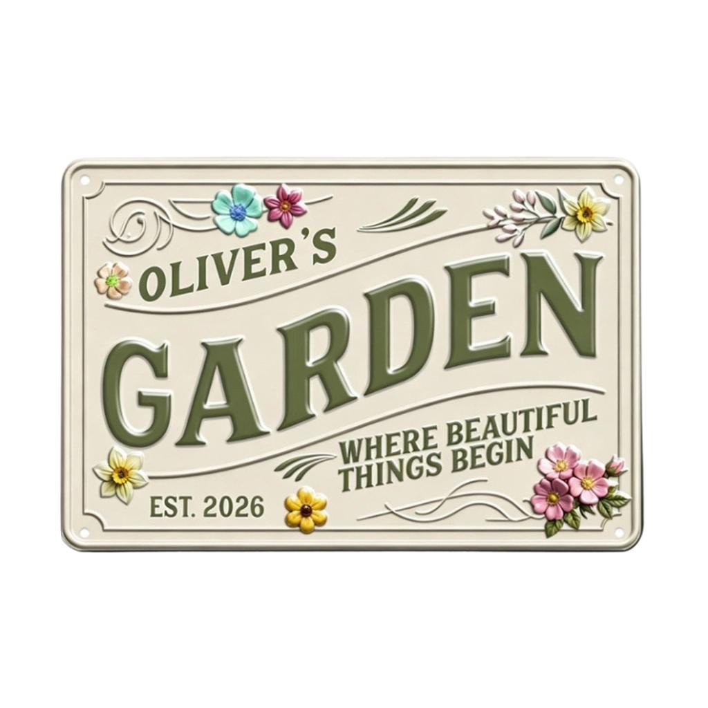 Garden Greenhouse Decorative Sign for Outdoor Indoor Wall