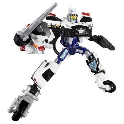 TAKARA TOMY Tomica Job Labor TJBDX Unite Police Braver Patrol Car Police Bike Combined Set Miniature Car Toy Ages 3 and Up &