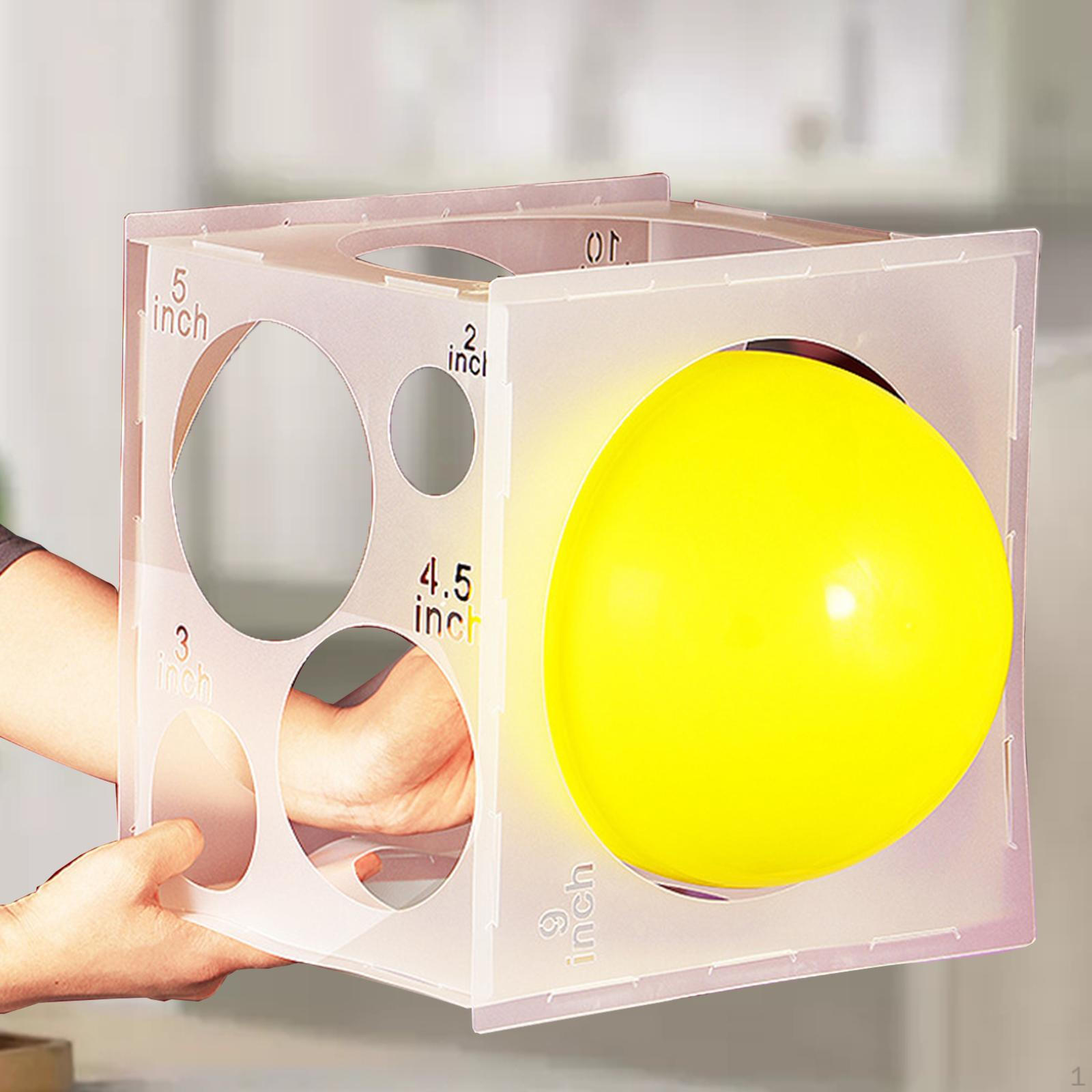 

11 отверстий для измерения размера шаров, коробка-куб для украшений, инструмент для измерения размера вечеринки