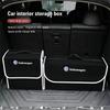 Car Trunk Organizer Box Large Capacity Folding Storage Bag For VW Tiguan Golf Polo GTI GTD CC Touran Beetle Arteon Jetta Hub Cap