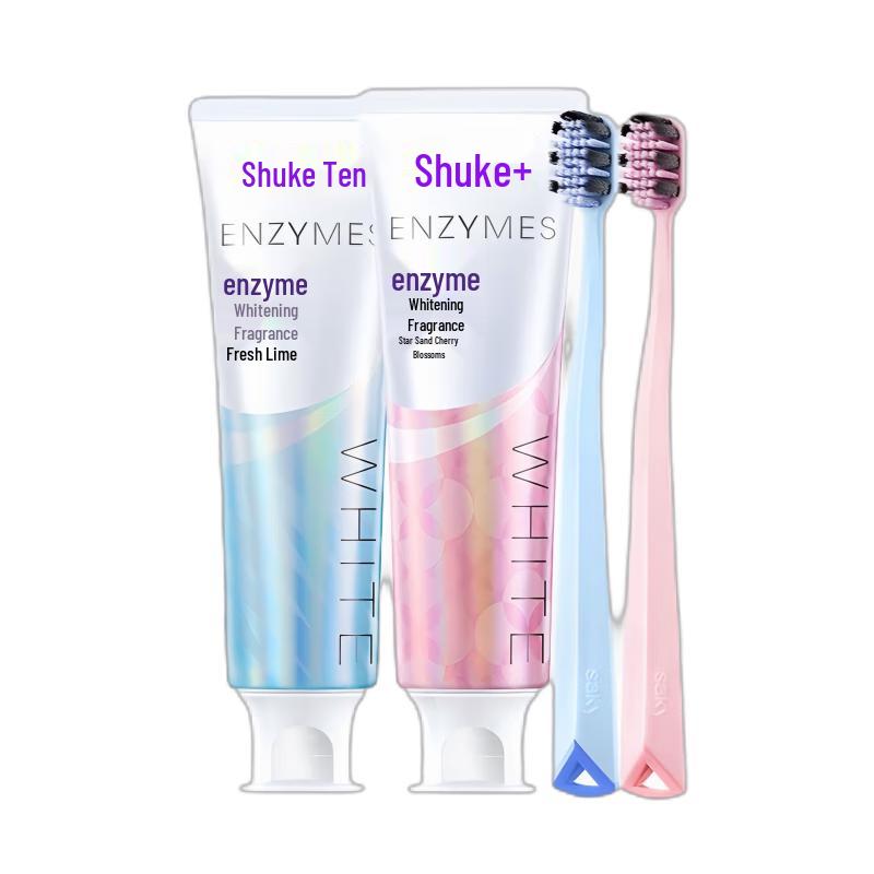 Saky Whitening Enzyme Toothbrush & Toothpaste Set