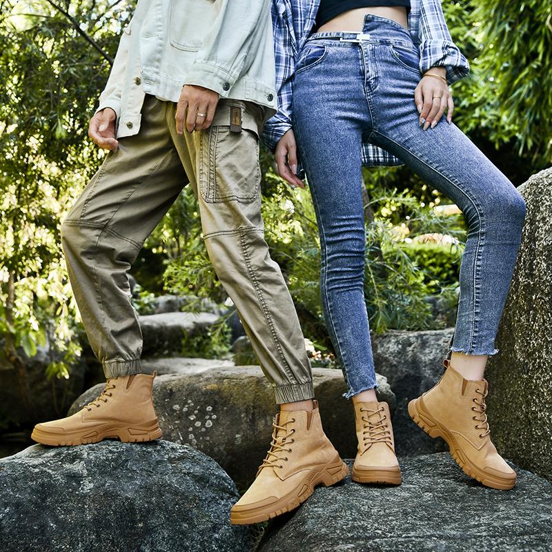 Hohe Wanderschuhe Frühling und Herbst Martin Boots Wandern Wanderschuhe Outdoor-Sneaker
