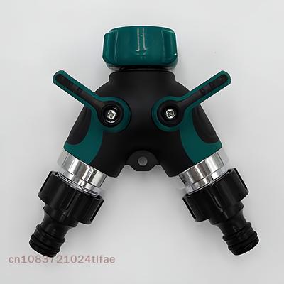 1 Pc EU/US 3/4 Inch 2 Way Garden Hose Splitter Garden Tap Y-Type Watering Connector Distributor For Outdoor Garden Faucet