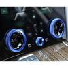 For Range Rover L405 2018- Blue Aluminum Console Volume Switch Button Ring