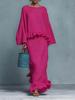 2026 Women's Casual Solid Color Long Sleeve Skirt Suit