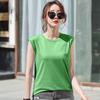 Cotton Sleeveless T Shirt For Women Summer Casual Fit For Office Use