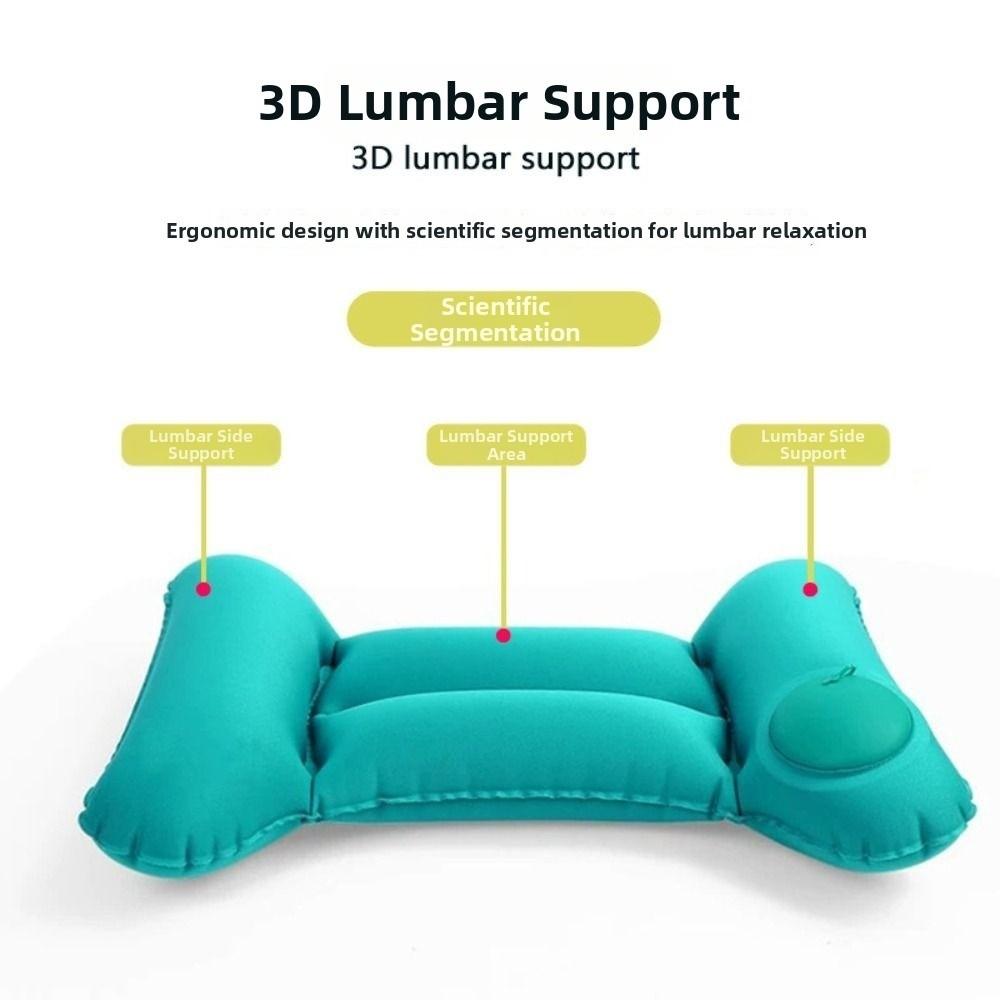 Press Type Lumbar Cushion H Shape Waist Support Pad Lightweight Inflatable Waist Pillow Nursing