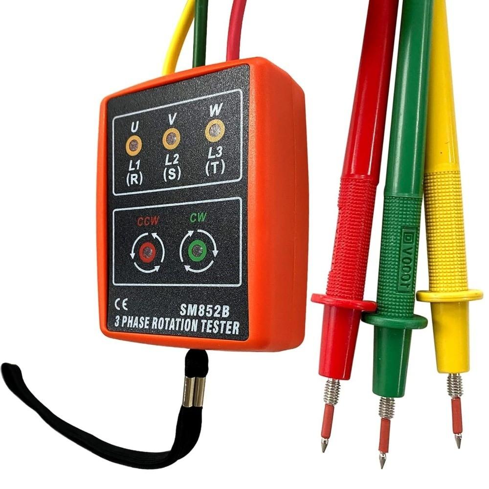 60V-600V AC Phase Sequence Meter LED Indicator Phase Indicator Detector Industrial Maintenance