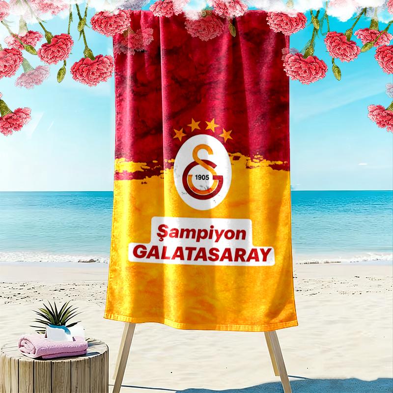 Asciugamano da Spiaggia Galatasaray SK, Un Must-have per Ogni Viaggio Perfetto, Regalo Perfetto per Compleanno, Vacanze per Famiglia e Amici