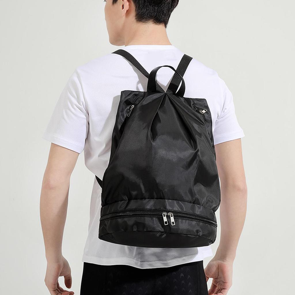 Dry Wet Swim Gym Workout Backpack with Shoe Compartment Waterproof Sports Swim Beach Bag for Men Women Adjustable Straps