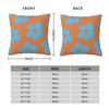 Golf Le Fleur Flower Blue Orange Square Pillowcase Polyester Linen Velvet Pattern Zip Decorative Throw Pillow Case Home Cover