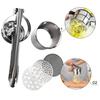 Stainless Steel Potato Ricer And Masher For Potatoes Fruits Yams Squash Baby Food With 3 Interchangeable Fineness Discs