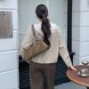 Casual fake two-piece coat, autumn fashion short hooded.