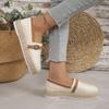Vintage Flowers Loafers Shoes for Women Autumn Slip-on Platform Sneakers Woman Round Toe Flat Heel Non-slip Espadrilles Shoes