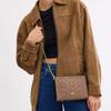 Coach Slim Crossbody 19 Logo Print Zipper Closure Coated Canvas Shoulder Bag Women Crossbody Bag Brown Black CW204-IMQRX