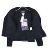 CHANEL [ ] 12C P42616V18196 Rhinestone Button Pile Jacket 36 blackUsed