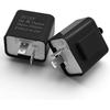 2PCS 12V LED Flasher Relay 2 Pin, Turn Signal Flasher, Motorcycle Speed Adjustable Relay Fix for LED Turn Signal Hyper Flash, Hazard Warn Hyper Blink