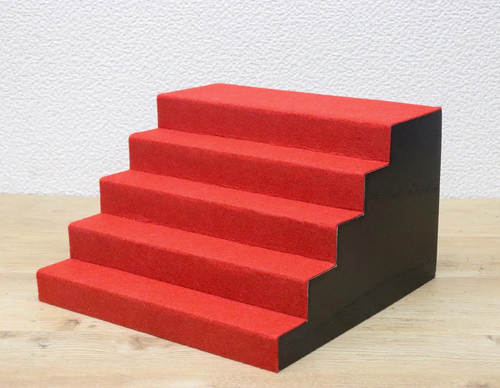 Glass Square Five-Tier Display Stand Large