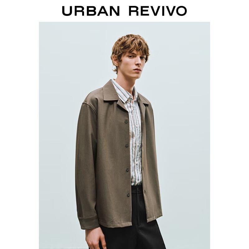 UR Men's Autumn Retro Loose Fit Long Sleeve Button Shirt