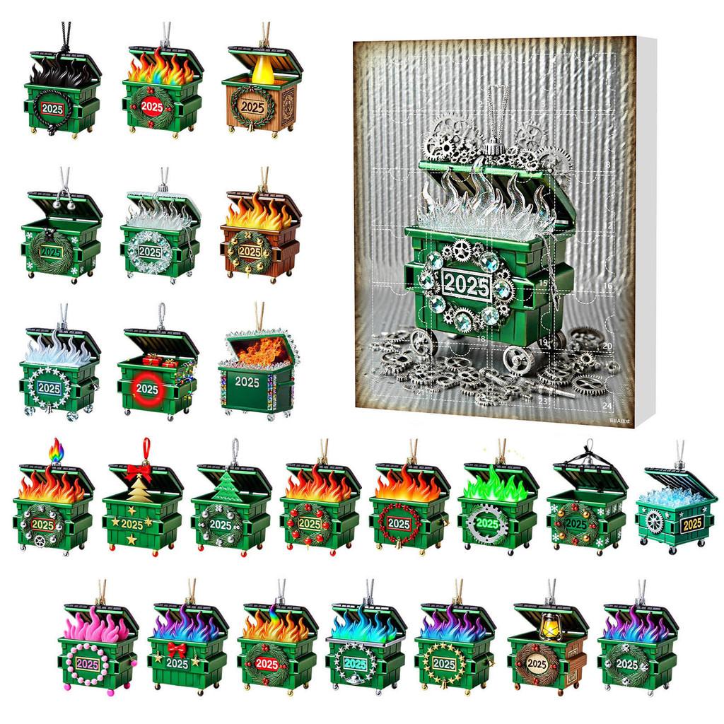 

Dumpster Fire Christmas Blind Box Series Acrylic Hanging Decoration For Holiday Celebration Style F