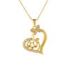Women Fashion Love Full Diamond Hollow Pendant Personalized Peach Heart Butterfly Necklace Jewelry Classic Accessories Gifts