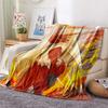 Blaziken  Print Flannel Blanket, High Quality Comfortable for All Seasons, Home Decor, Warmth and Comfort