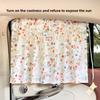 Car curtains Cartoon Cotton Fabric Car Curtain Sunshades - Suction Cup Design Sun Protection Heat Insulation Auto Sunshades