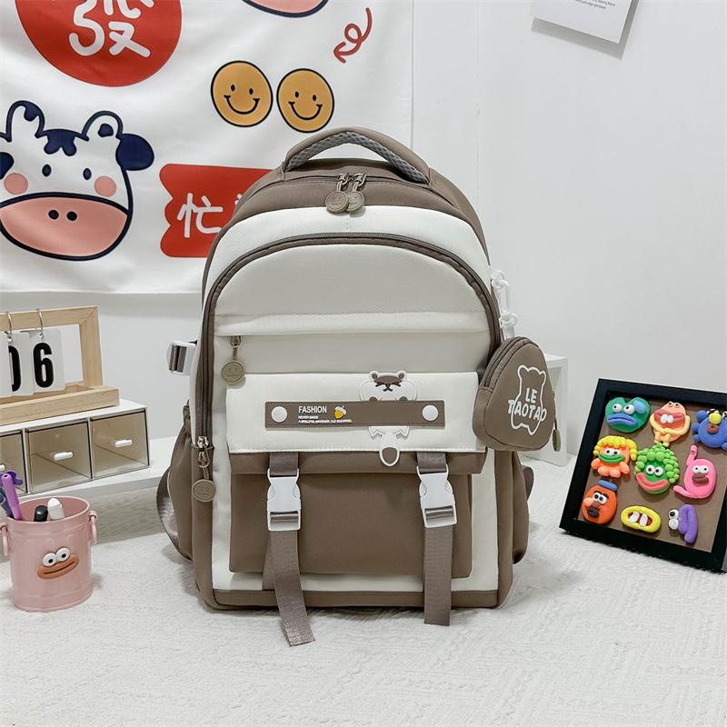 Korean version schoolbag ins niche large-capacity backpack sixth grade girls high value primary school students junior high school students backpack