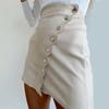Women's Sexy Little Miss Puffer Skirt Autumn Winter New Fashion One-Buckle Bodycon Mini Skirt