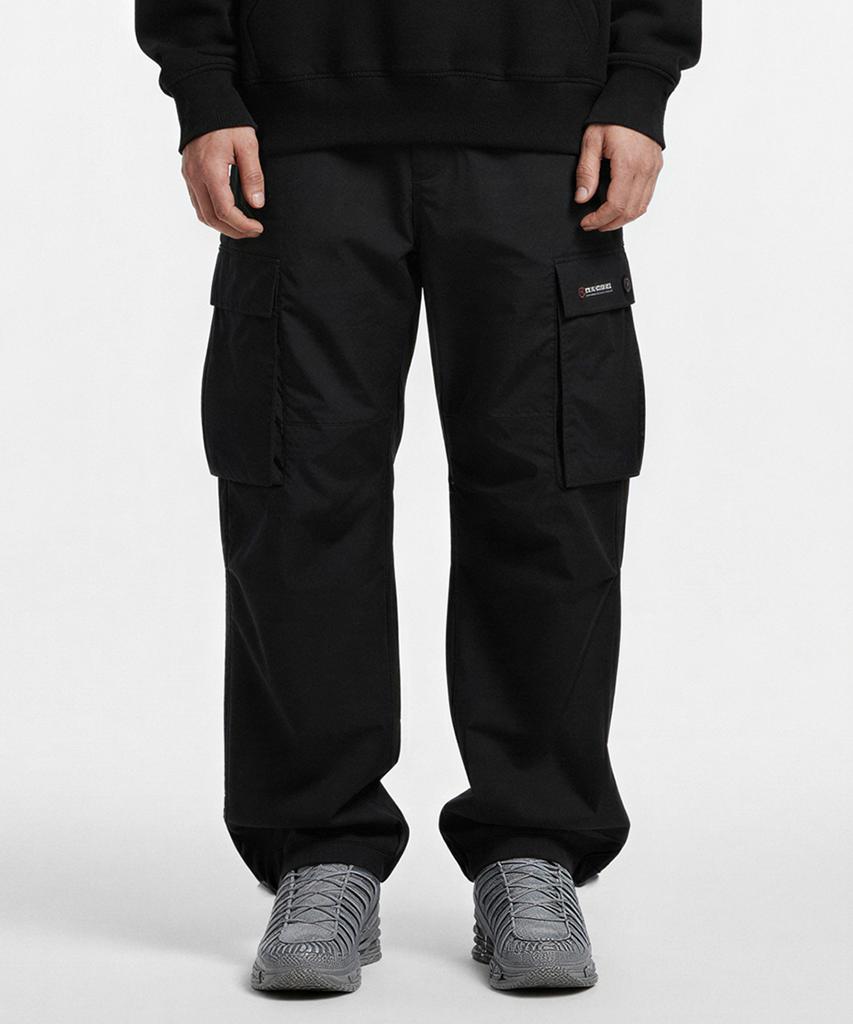 LENGAGEMENT Classic Fit Ripstop Cargo Pants [Black]