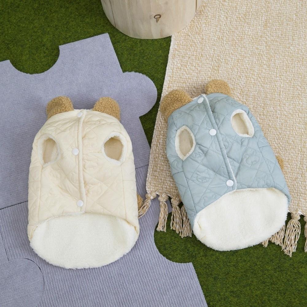 Windproof Dog Warm Clothes Plush Dog Bodysuit Fashion Dog Hiking Jacket Puppy