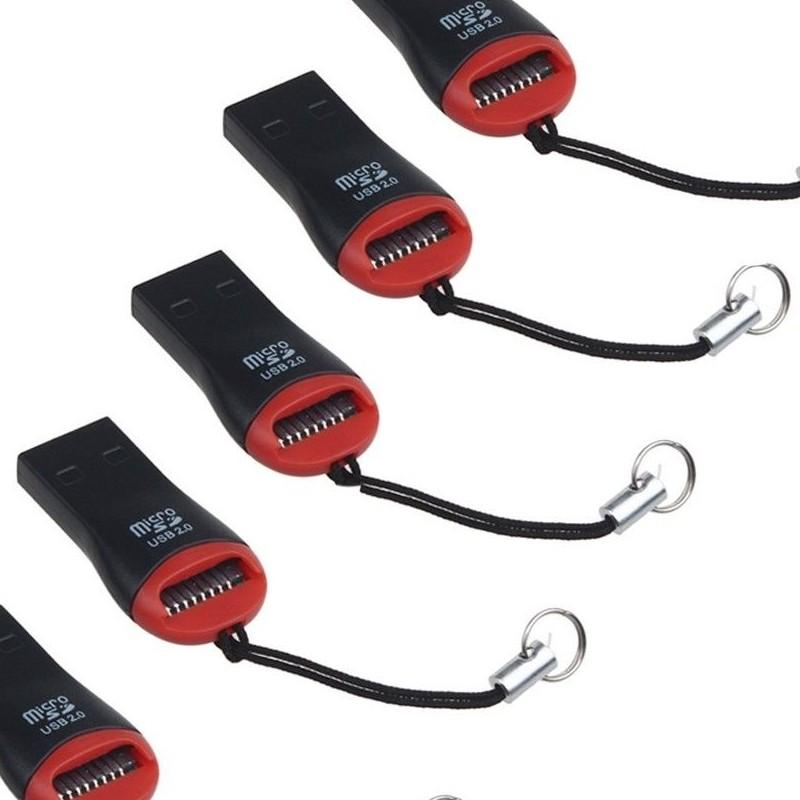 High-speed Usb 2.0 Mini Micro Sd T-flash Tf M2 Memory Card Reader In Premium Quality Plastic