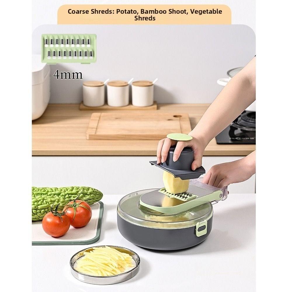 Hand Guard Multifunctional Vegetable Cutter Stainless Steel Kitchen Slicer Food Grater for Potato