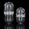 5Pcs/set Transparent Portable Drug Container Storage Box Pill Cases Empty Capsule Shell Medicine Splitters Bottle