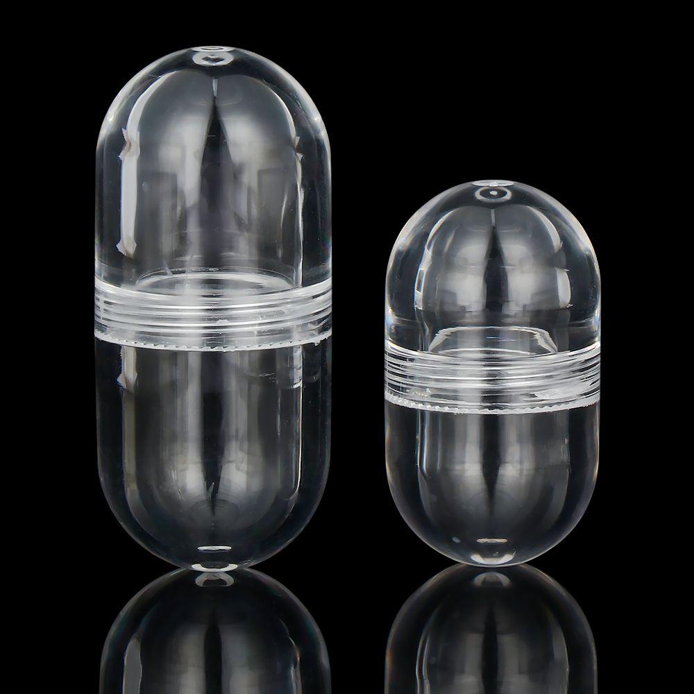 5Pcs/set Transparent Portable Drug Container Storage Box Pill Cases Empty Capsule Shell Medicine Splitters Bottle