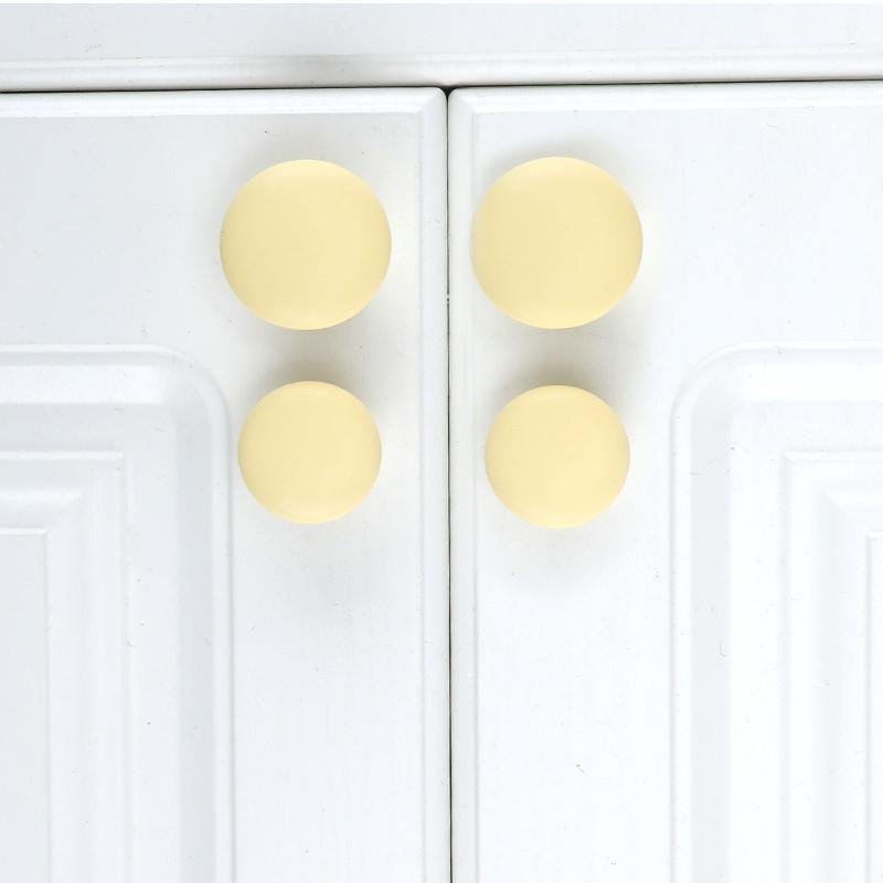 Nordic Style Ceramic Children Room Closet Cabinet Handle Macaron Colorful Round Wardrobe Drawer Knob Door Pull Furniture Handles