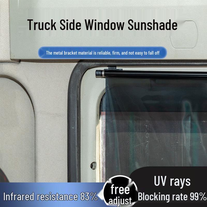 

Van Side Window Retractable Sunshade Roller Blind with Suction Cups for Sun Protection 50x75 cm