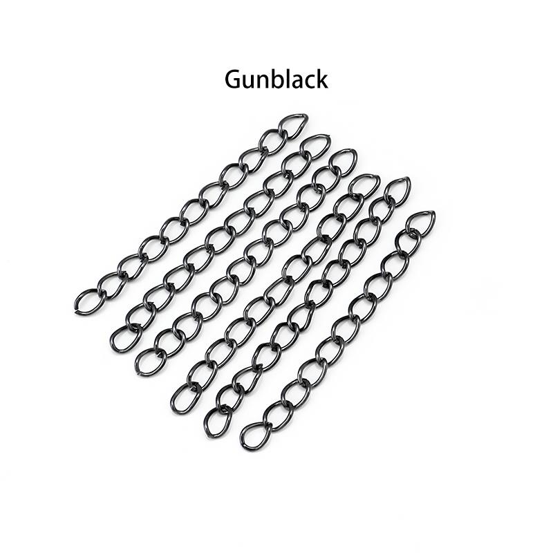 100 pièces/Lot 50mm 70mm Chaînes de Queue en Gros Chaîne d'Extension Allongée pour Bracelets Colliers Fabrication de Bijoux DIY Vente en Gros