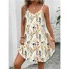 Summer Women Slip Dress Sexy Print Ladies Skirt Summer Print Suspender Skirt