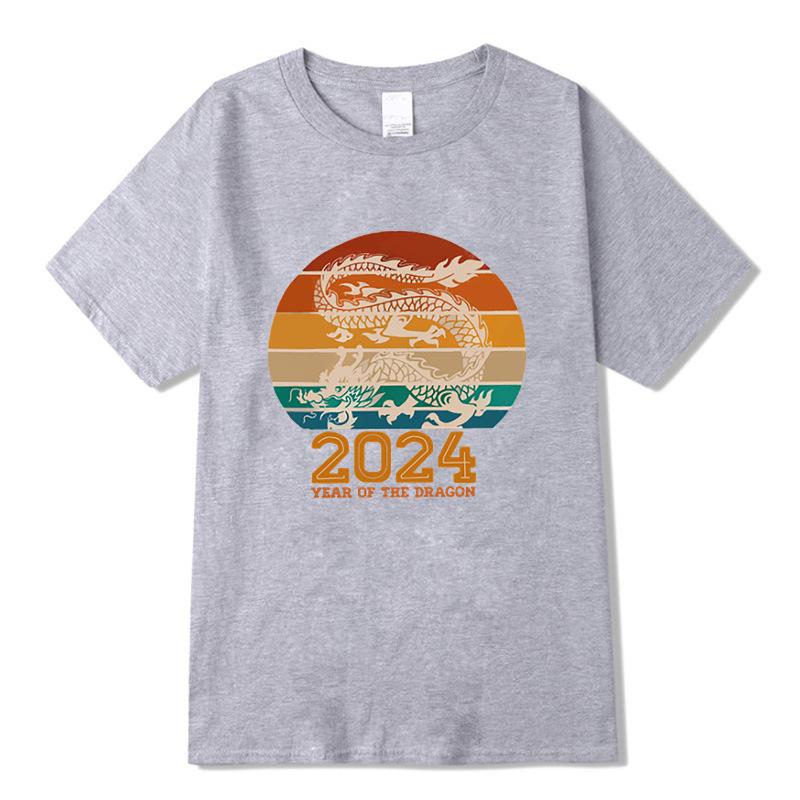 Свободные повседневные футболки с круглым вырезом и короткими рукавами с принтом — фото 19