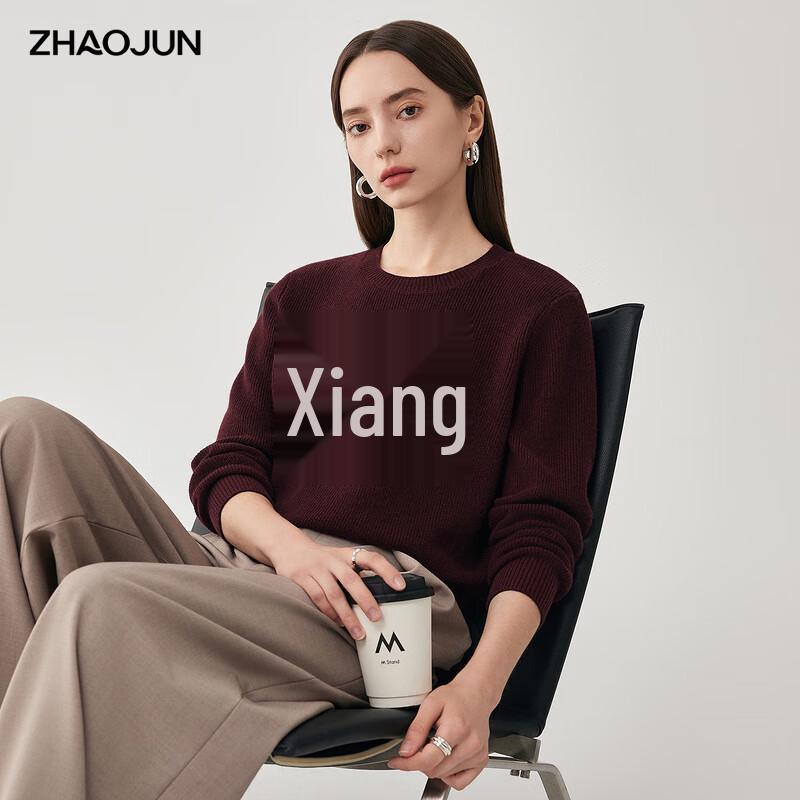 

Zhaojun Women s Thick Round Neck Wool Sweater M